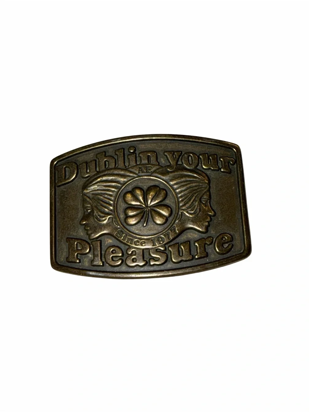 American Eagle Outfitters Bronze-Tone Embossed belt buckle